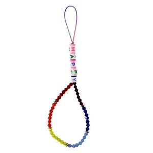Bijou de Téléphone 25 cm Lettre Happy Pratique Multicolore - Zdjęcie 1 z 6