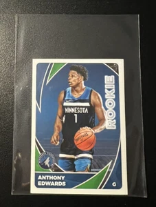 ANTHONY EDWARDS Panini ROOKIE Mini SP Parallel Sticker Variation RC - Picture 1 of 3
