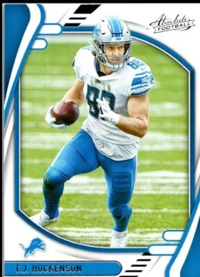 2021 Panini Absolute Blue T.J. Hockenson Detroit Lions #10 - Image 1 of 2