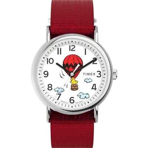 Timex TW2Y11700, Peanuts-Snoopy Weekender Watch, Nylon Strap, Indiglo, NEW - Picture 1 of 1