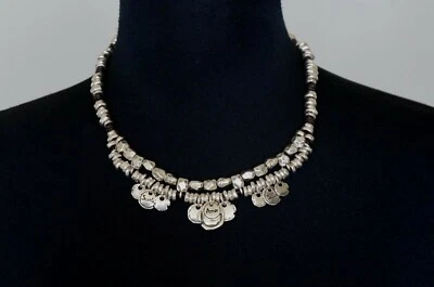 NUEVO Uno De 50 Plata Cuentas Cortas "SUERTE AMOR SALUD" Dije Collar Envolvente Pulsera Foto 1 de 4