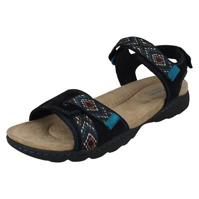 Mujer Clarks 'Amanda Sprint' Informal de Ante Cierre Adhesivo Sandalias de Tiras - Imagen 1 de 3