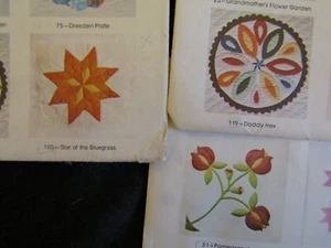 Mountain Mist Quilt Pattern Lot 3 Star of Bluegrass Daddy Hex Pomegranate Vtg B - Picture 1 of 18