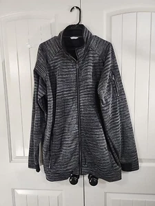 Calvin Klein Men's Light Weight Black & Gray Jacket Sz 2XL  Poly/Rayon Blend EUC - Picture 1 of 7