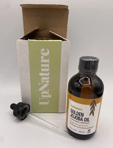 UpNature Golden Jojoba Oil Essential Oil 4 fl oz W/ Dropper Sealed New - Picture 1 of 5