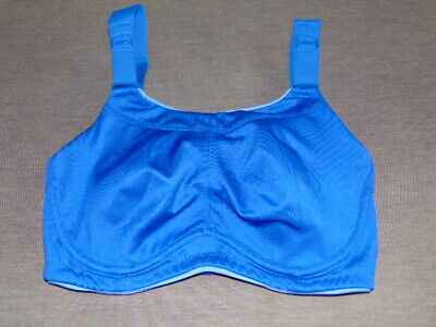 M&S Sports Bra 'Serious' Extra High Impact U/Wired NonPadded 34C Blue Mix BNWT • 24.77€