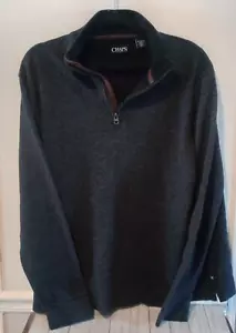 Maglione Chaps grigio 1/4 zip uomo XXL-TTG-EEG - Foto 1 di 4