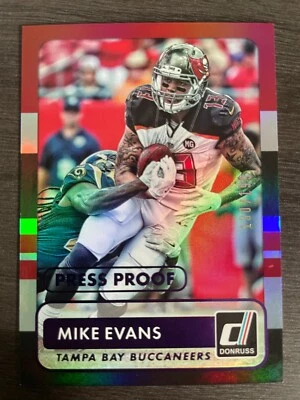 2015 Panini Donruss Mike Evans #71 Press Proof Purple serial /199 - Image 1 of 2