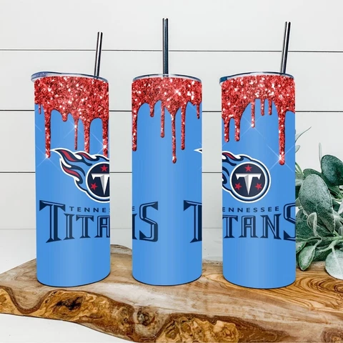 Tennessee Titans 20oz Skinny Stainless Steel Tumbler Cover