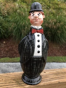 VINTAGE CERAMIC DECANTER OF A BUTLER 11" X 4 1/2"   60+ YRS OLD  PERFECT COND - Picture 1 of 12