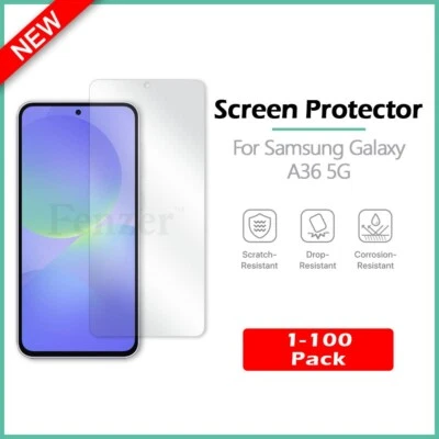 1-100 LOT LCD Ultra Clear HD Screen Protector for Samsung Galaxy A36 A56 5G - Image 1 of 4