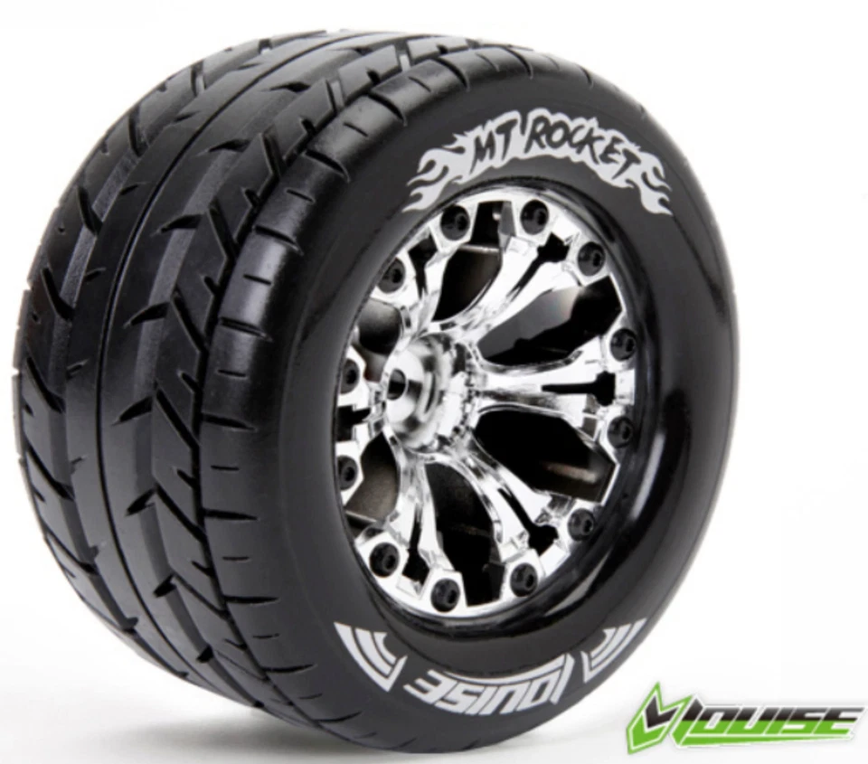 Louise RC LR-T3201SCB MT-ROCKET 1-10 Monster Truck Reifen  Soft Chrom  2 Stück - Bild 1 von 1