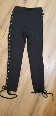 Pantalones con cordones laterales negros Caruso Caruso recreación pradera pirata gitana talla XS Foto 1 de 4