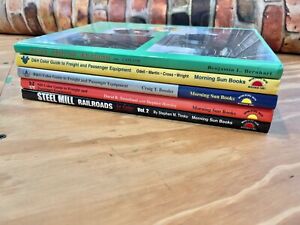 Railroad HB Books Lot 5 D&O B&H NH Steel Mills Color Guide Rails Reading Signed