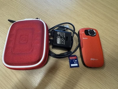Kodak: Play Sport ZX3 Video Camera Water Resistant HD 5MP EIS Red - Image 1 of 3