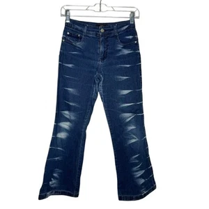 Route 66 girl’s size 8 vintage acid whiskered flare denim jeans - Picture 1 of 6
