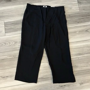 Chicos Crinkle Crop leicht schwarz die ultimative Passform Größe 2,5 Neu mit Etikett - Bild 1 von 7