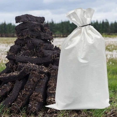 Hadley Irish Fire Peat Burning Natural Hand Cut Turves Log Peat Heat - 12KG Foto 1 de 4