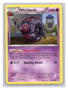 Pokémon TCG Whirlipede 73/149 Boundaries Crossed Normal MP - Picture 1 of 2