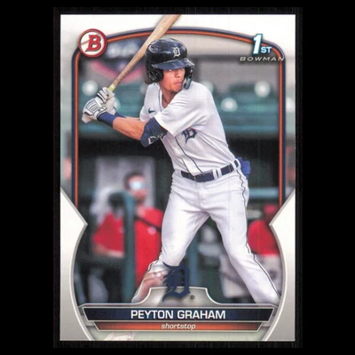 Peyton Graham #BP-57 2023 Bowman Prospects Detroit Tigers Baseball Card MLB NM - Image 1 of 3