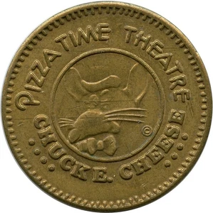 1981 Scarce 3D Rat Variety Chuck E. Cheese Pizza Time Theatre Amusement Token - Picture 1 of 2