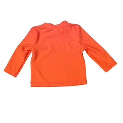 Camisa de Natación Carter's Unisex Bebé Naranja Manga Larga UPF 50 Protección Solar Talla 6M Foto 1 de 4