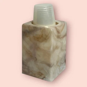 Dixie Cup Dispenser Vintage Bathroom 1987 Pop-up Holder Faux Marble Plastic 80s - Picture 1 of 7