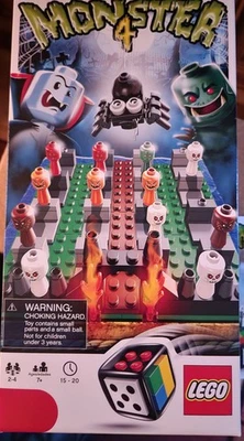 LEGO Monster 4 Game #3837 2-4 Players 7+ Dice Pieces Box Instructions - Image 1 of 4