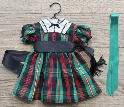 Vestido y cinta a cuadros escoceses tartán Addy’s Pleasant Co American Girl Doll - COMPLETO Foto 1 de 4