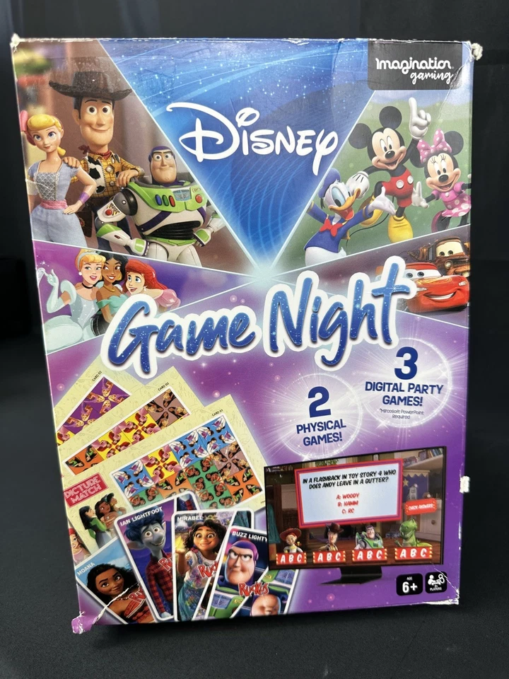 Disney Game Night Board Game 5-Pack Family Friendly Complete Games — 第 1/3 张图片