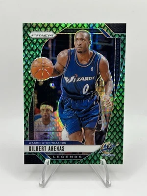 2024-25 Panini Prizm Legends Gilbert Arenas #275 Jade Dragon Scale Prizm /48 - Image 1 of 2
