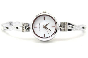 Anne Klein Damenuhr Kristall akzentuiert silberfarben AK/3083 BRAUCHTS Batterie - Bild 1 von 5