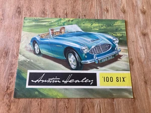 Austin Healey 100 Six 1956 folleto anuncios de autos deportivos ingleses - Imagen 1 de 3