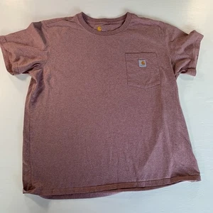 Carhartt Shirt XL (L) Pink Cotton Blend Short Sleeve Original Fit T-Shirt - Picture 1 of 7