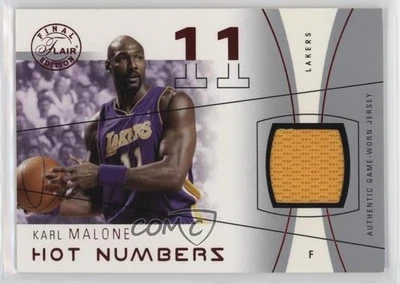 2003-04 Flair Final Edition Hot Numbers Jerseys Red /175 Karl Malone #HN-KAM HOF - Image 1 of 2