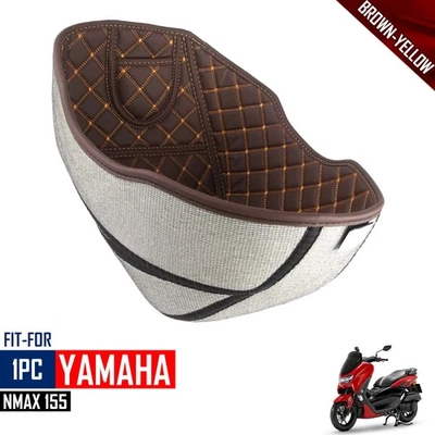 Almohadilla forro maletero carga asiento almacenamiento rosca marrón para Yamaha N-Max 155cc 2020-2024 Foto 1 de 4