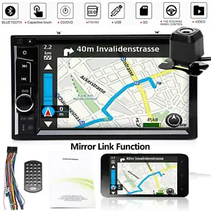 6.2" Touch Screen Car Stereo DVD CD 2Din A5 System Radio Player w/ Backup Camera - Picture 1 of 12