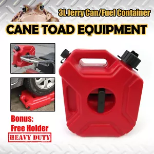 3L Jerry Can Spare Container With Free Holder Fuel Container Heavy Duty - Picture 1 of 10