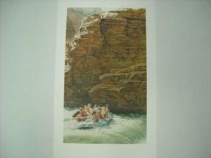 Scott Kennedy On the Edge Whitewater Rafting Signed Ltd Ed Art Print Camping - Picture 1 of 1
