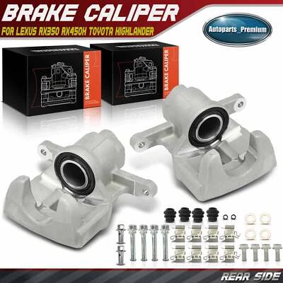 Par de pinças de freio traseiras para Toyota Highlander 14-19 Sienna Lexus RX350 RX450h - Imagem 1 de 4