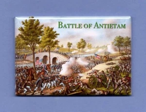BATTLE OF ANTIETAM *2x3 FRIDGE MAGNET* CIVIL WAR NORTH SOUTH MARYLAND MCCLELLAN - Picture 1 of 2