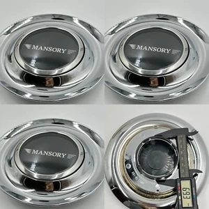 Juego de 4 llantas forjadas Mansory XL Big Floating Cap cromadas negras de 7,2 pulgadas 182 mm - Imagen 1 de 6