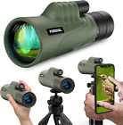 PURSUAL 20x42 High Power Monocular Telescope with Smartphone Holder & Tripod for