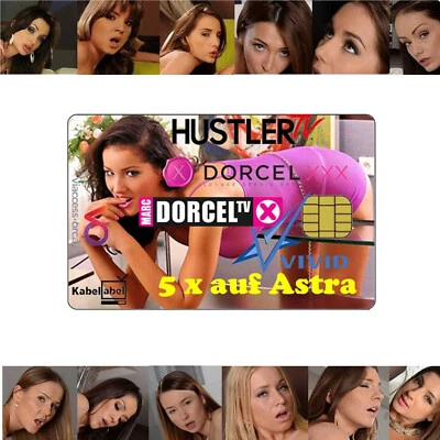 Redlight Card Astra 19° Confezione Erotica: 4 Canali 12 Mesi Viaccess Smart Card - Immagine 1 di 4