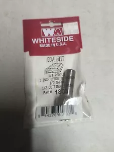 Whiteside 1803 Cove Router Bit with Bearing - 1/2"SH, 1/4"R, 1/2"CL - Picture 1 of 1