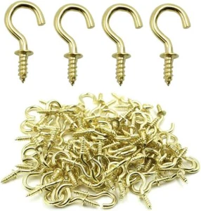 Biaungdo 100 piezas 1/2" ganchos para tazas de techo ganchos para tornillos ganchos para tazas de techo auto-T... - Imagen 1 de 3