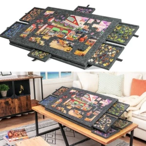 Tilting Puzzle Board with 2-in-1 Designed Stand & Cover Lightweight Jigsaw Table - Picture 1 of 9
