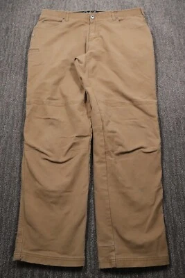 Cabela's Hombres Lona Ropa de Trabajo Pantalones Aislados Forrados Talla 40x34 Alto Bolsillo Media Foto 1 de 4