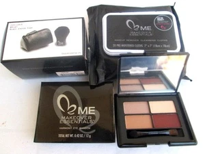 LOT 3..MAKEOVER ESSENTIALS..EYE SHADOW + MAKE UP REMOVER CLOTHS + KABUKI BRUSH - Picture 1 of 5