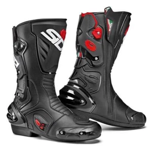 Sidi Vertigo 2 CE Sports Touring Motorcycle Boots Vented Racing Motorbike Black - Picture 1 of 8